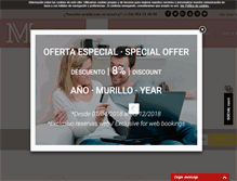 Tablet Screenshot of hotelmurillo.com